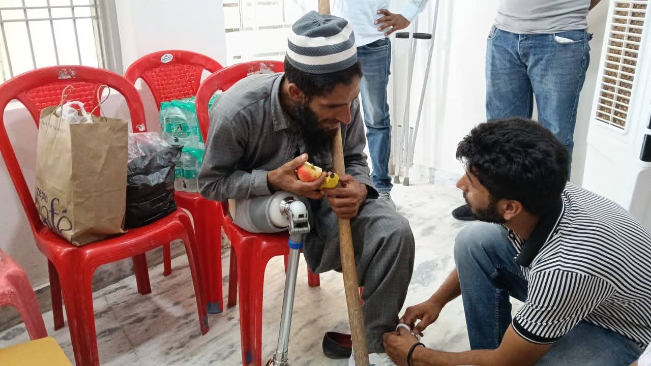 Red Cross Society organizes free artificial limb fitting camp in collaboration with ACT Humane Society.